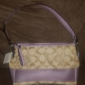 Coach SV/ Signature Stripe TP Handle